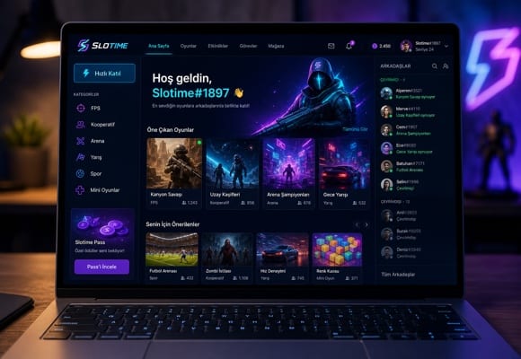 Slotime Online Oyun Platformu Görünümü